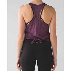 LULULEMON ATHLETICA Tie It Up Singlet In Heathered Plum Size 6